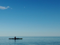53348CrLeReDe - Evening kayak with Beth on Lake Ontario (Duffins Creek toward Pickering)   Each New Day A Miracle  [  Understanding the Bible   |   Poetry   |   Story  ]- by Pete Rhebergen